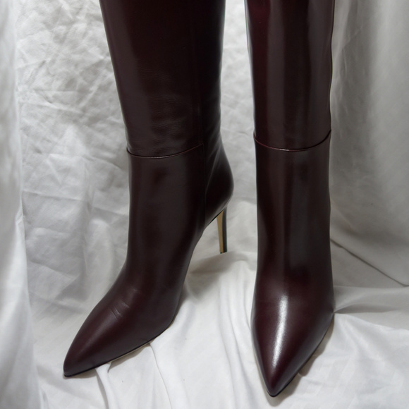 burgundy stiletto boots